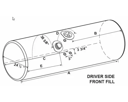 KENWORTH T600 FUEL TANK