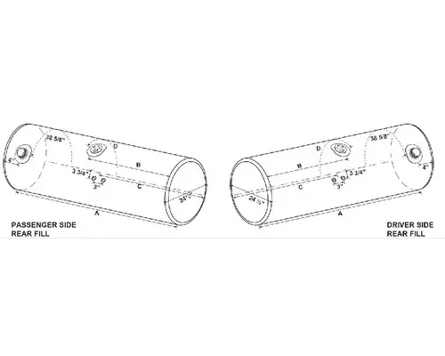 KENWORTH T600 FUEL TANK