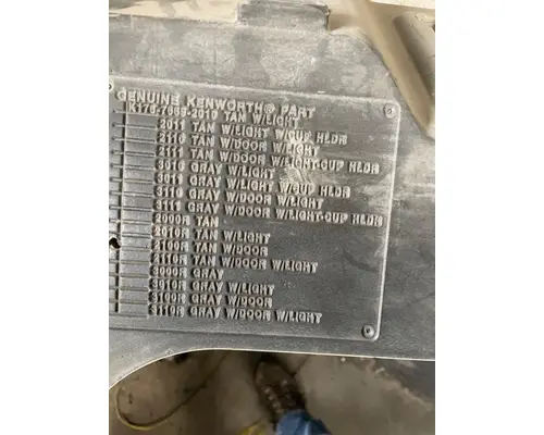 KENWORTH T600 Interior Parts, Misc.