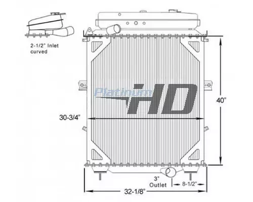 KENWORTH T600 RADIATOR ASSEMBLY