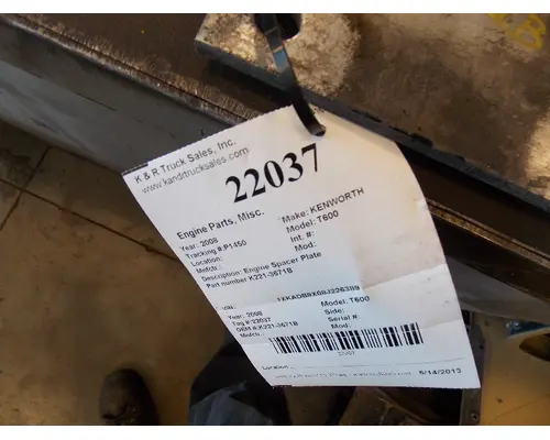 KENWORTH T600 Spacers