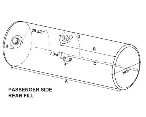 KENWORTH T660 2008-2025 FUEL TANK