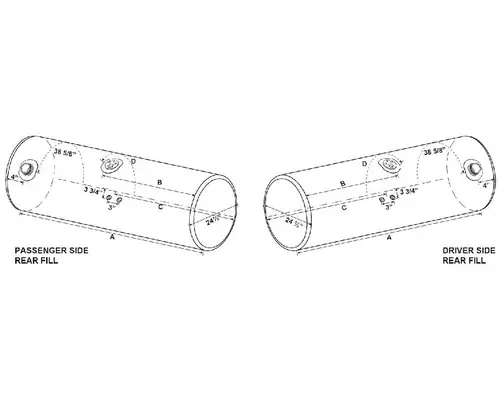 KENWORTH T660 2008-2025 FUEL TANK