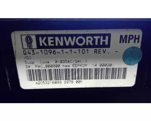 KENWORTH T660_Q43-1096-1-1-101 Instrument Cluster