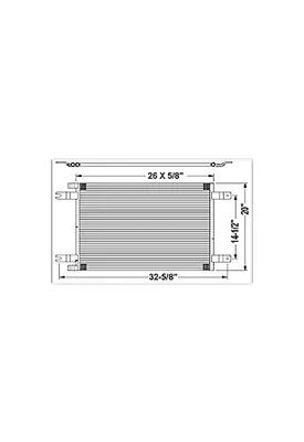 KENWORTH T660 AIR CONDITIONER CONDENSER