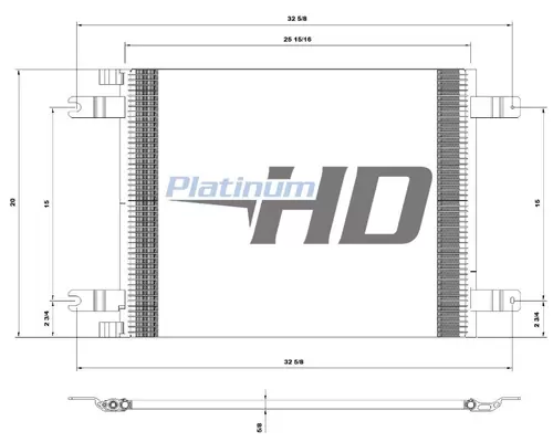 KENWORTH T660 AIR CONDITIONER CONDENSER