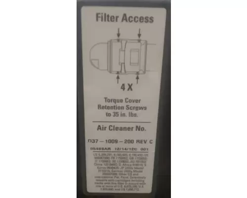 KENWORTH T660 Air Cleaner