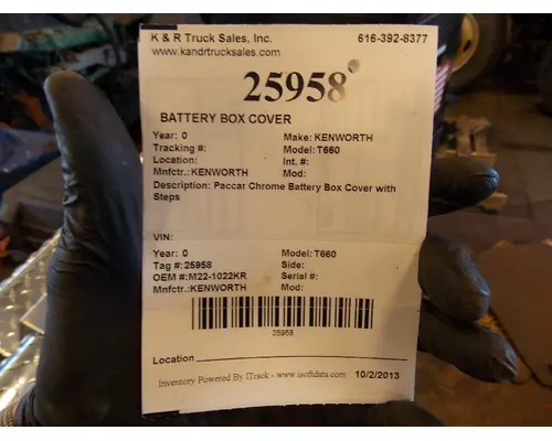 KENWORTH T660 Battery Box