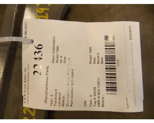 KENWORTH T660 Door Panel (Trim)