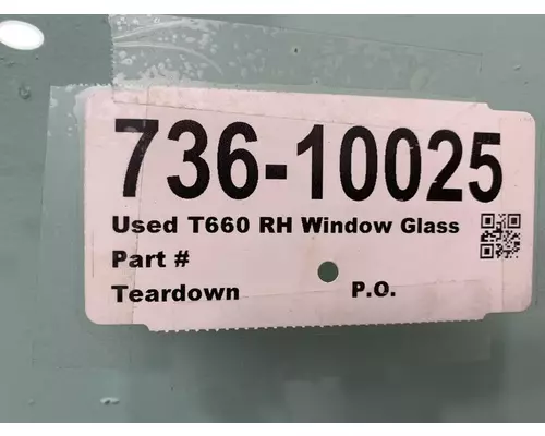 KENWORTH T660 Door Window Glass