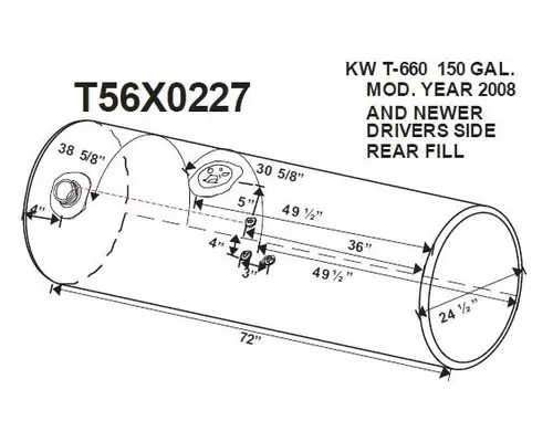 KENWORTH T660 FUEL TANK