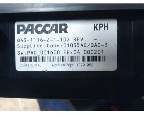 KENWORTH T660 GAUGE CLUSTER