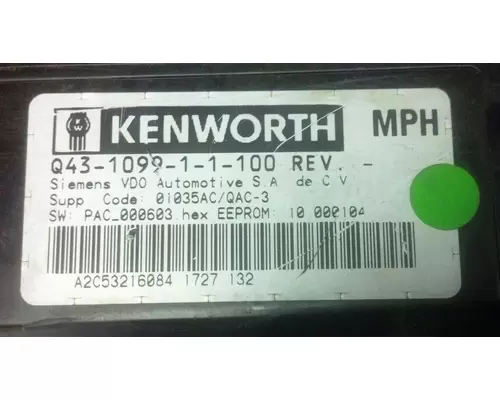KENWORTH T660 GAUGE CLUSTER