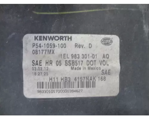 KENWORTH T660 HEADLAMP ASSEMBLY