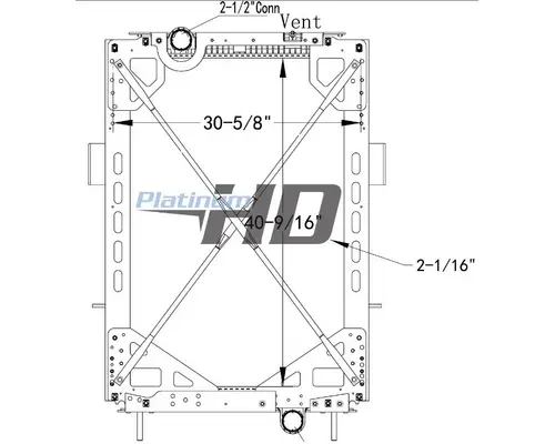 KENWORTH T660 RADIATOR ASSEMBLY