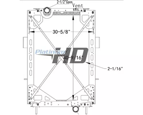 KENWORTH T660 RADIATOR ASSEMBLY