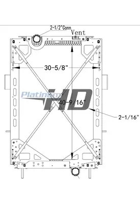 KENWORTH T660 RADIATOR ASSEMBLY