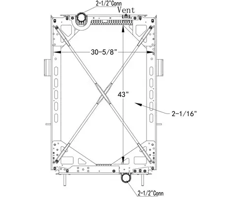 KENWORTH T660 RADIATOR ASSEMBLY