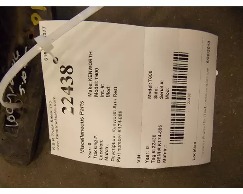 KENWORTH T660 Seat, Front