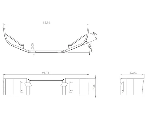 KENWORTH T680 2013-2025 BUMPER ASSEMBLY, FRONT