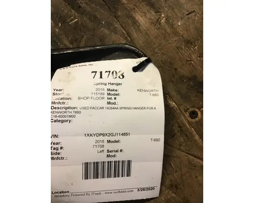 KENWORTH T680 722 Suspension Spring Hangers