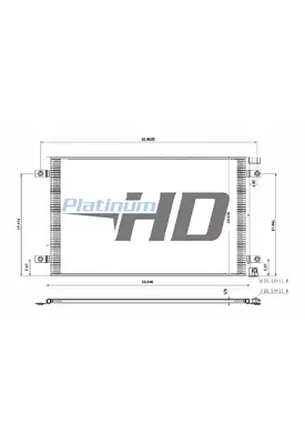KENWORTH T680 AIR CONDITIONER CONDENSER