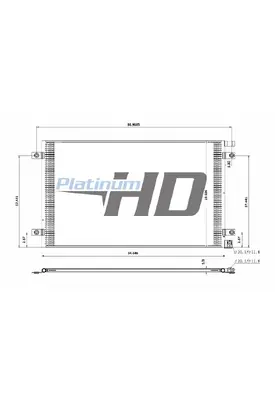 KENWORTH T680 AIR CONDITIONER CONDENSER
