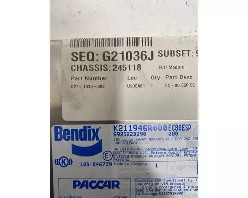 KENWORTH T680 Anti Lock Brake Parts