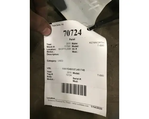 KENWORTH T680 Body Parts, Misc.