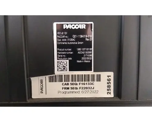 KENWORTH T680 CAB CONTROL UNIT MODULE