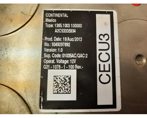 KENWORTH T680 CAB CONTROL UNIT MODULE