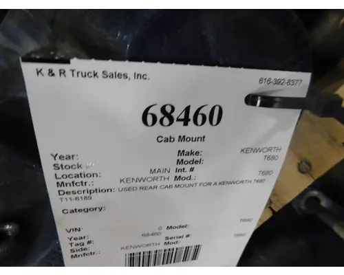 KENWORTH T680 Cab Air Ride