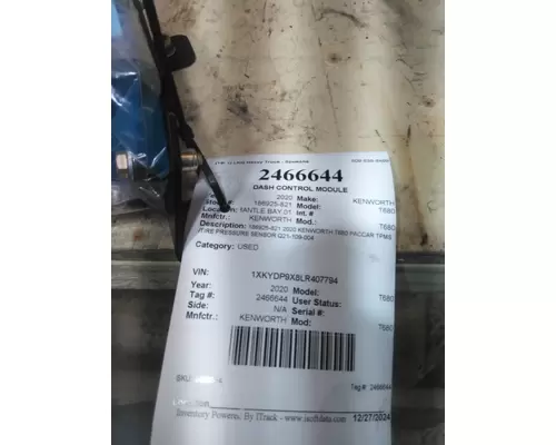 KENWORTH T680 DASH CONTROL MODULE