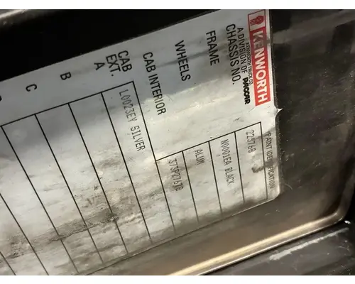 KENWORTH T680 Dash Assembly