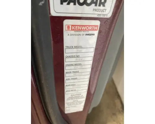 KENWORTH T680 Door Assembly, Front