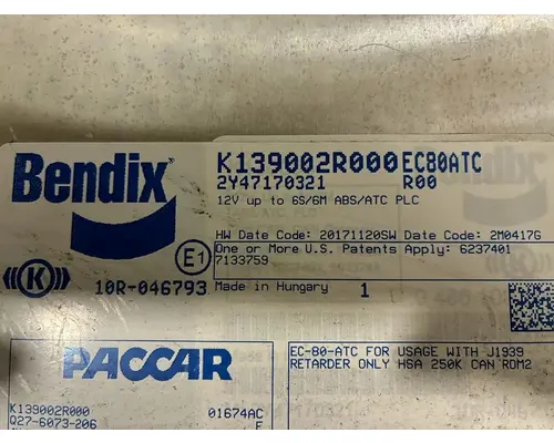 KENWORTH T680 ECM (Brake & ABS)