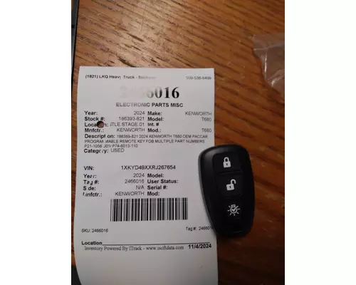 KENWORTH T680 ELECTRONIC PARTS MISC