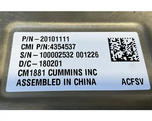 KENWORTH T680 Engine Control Module (ECM)