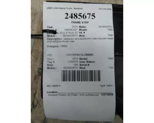 KENWORTH T680 FRAME STEP