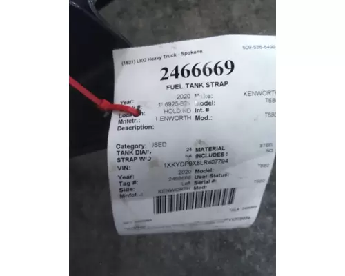 KENWORTH T680 FUEL TANK STRAP