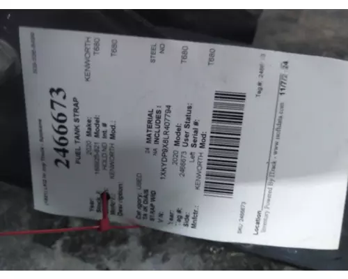 KENWORTH T680 FUEL TANK STRAP
