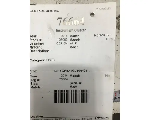 KENWORTH T680 Gauges (all)