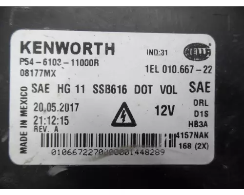 KENWORTH T680 HEADLAMP ASSEMBLY