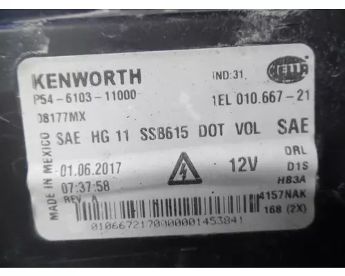 KENWORTH T680 HEADLAMP ASSEMBLY