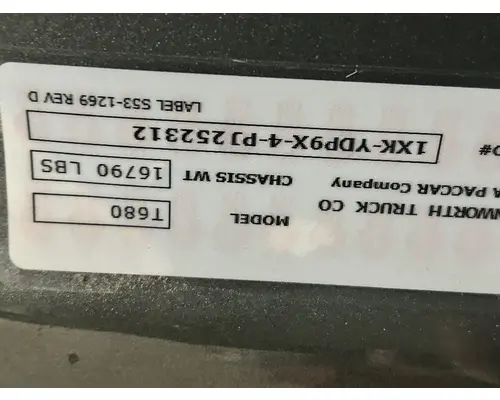 KENWORTH T680 Ignition Switch