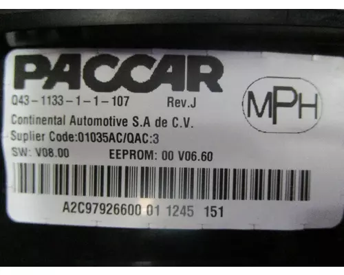 KENWORTH T680 Instrument Cluster