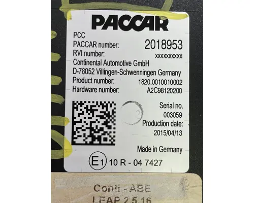 KENWORTH T680 MODULE, CRUISE CONTROL