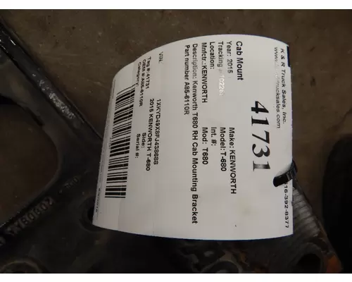 KENWORTH T680 Mounts, Cab