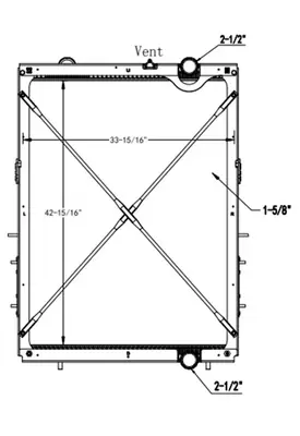 KENWORTH T680 RADIATOR ASSEMBLY