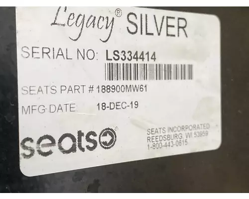 KENWORTH T680 Seat, Front